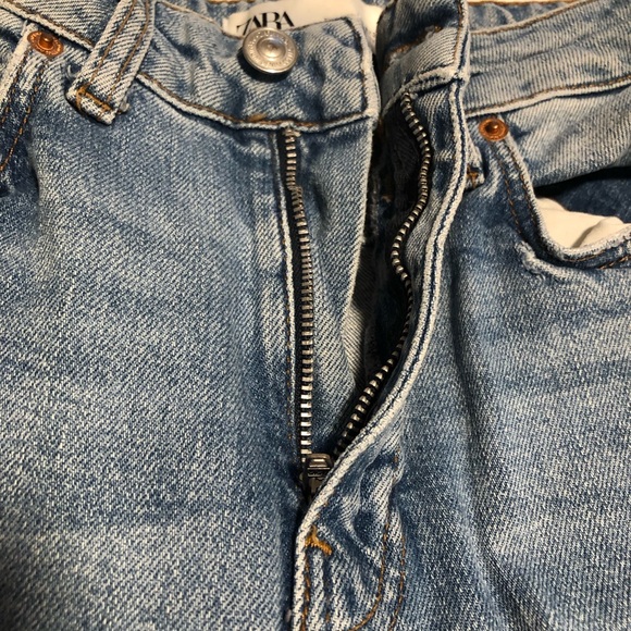 Zara wide leg cropped jean size 2 - Picture 6 of 7